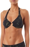 Melissa Odabash Brussels Underwire Bikini Top In Camo