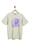 Obey The Afterlife Cotton Graphic T-shirt In Cucumber