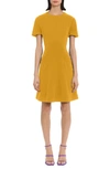 Donna Morgan Fit & Flare Minidress In Chai Tea