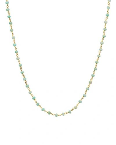 Argento Vivo Bead Wrap Necklace, 36 In Gold/aqua