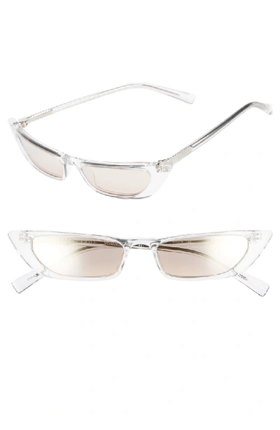 Kendall + Kylie Vivian Extreme 51mm Cat Eye Sunglasses - Crystal/ Golden Hour Gradient