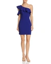 Aqua One-shoulder Ruffled Dress - 100% Exclusive In Marine