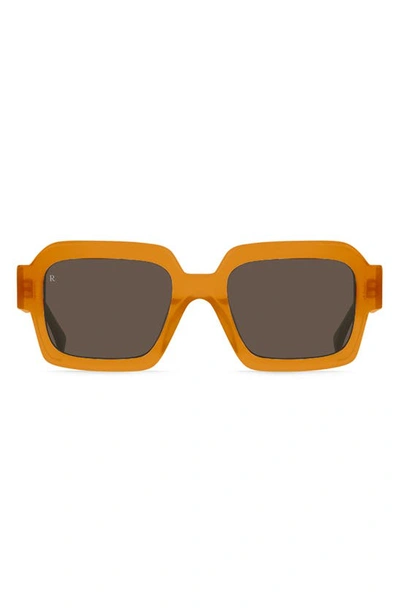 Raen Mystiq 52mm Polarized Square Sunglasses In Golden Hour/ Daydream