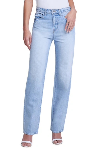 L Agence Jones Ultra High Waist Jeans In Blue