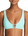 L*space Monroe Bikini Top In Light Turquoise