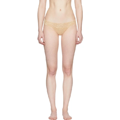 La Perla Beige Freedom Lace Thong In S151 Nude