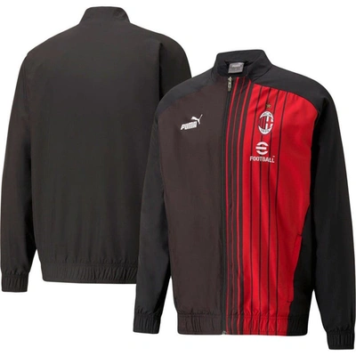 Puma Black Ac Milan 2022/23 Pre-match Full-zip Jacket