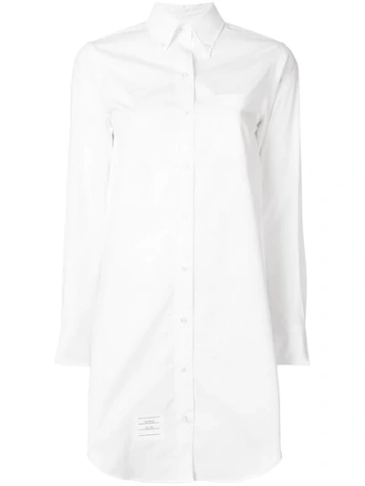 Thom Browne Shirt Dress In White