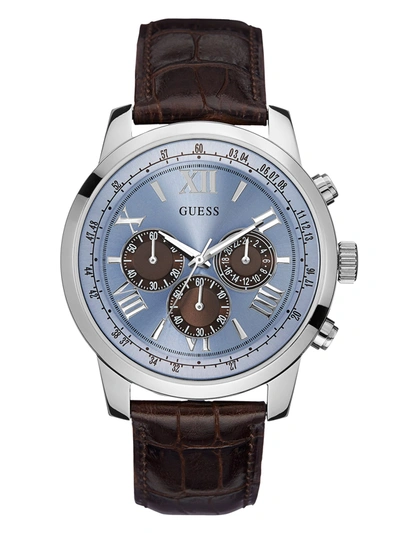Guess Factory Blue And Silver-tone Multifunction Watch