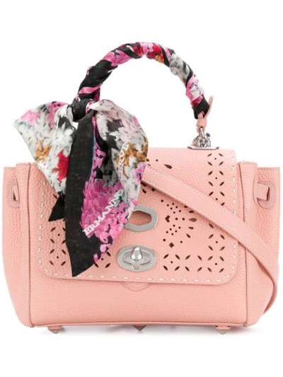 Ermanno Scervino Scarf Handle Tote In Pink