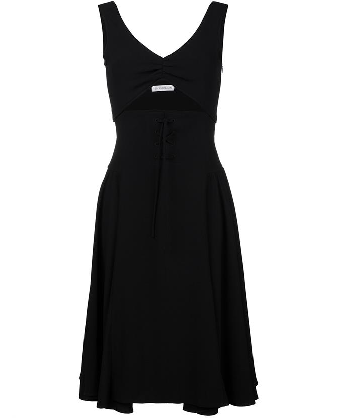 Jw Anderson Sleeveless Dress With Cutout And Lace-up Front | ModeSens