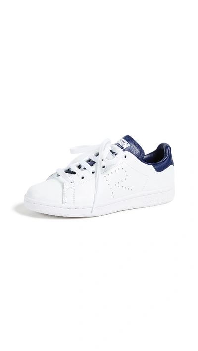 Adidas Originals Raf Simons Stan Smith Sneakers In White/night Sky/white