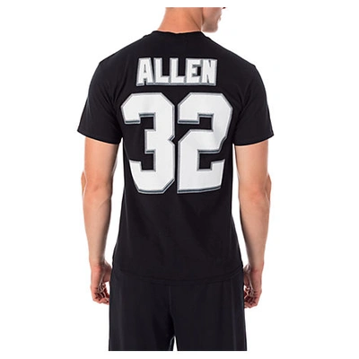 Majestic Men's Oakland Raiders Nfl Marcus Allen Name And Number T-shirt, Black