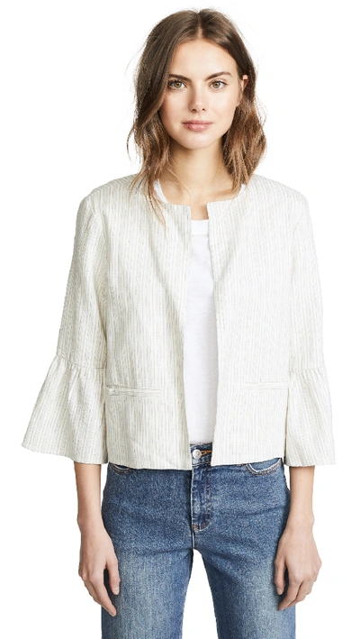 Cupcakes And Cashmere Aizzia Cropped Blazer In Ivory