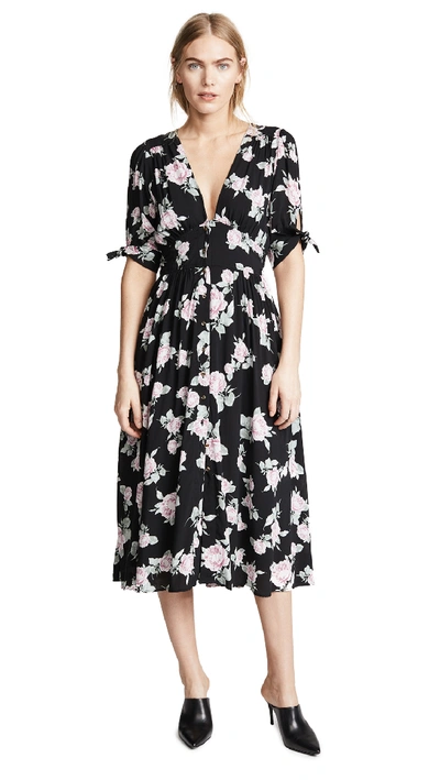 Free People Love Of My Life Dress In Black Combo