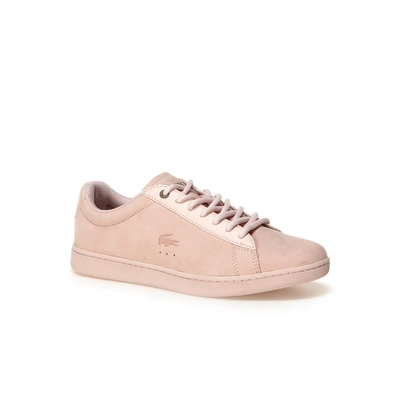 Lacoste Women's Carnaby Evo Leather Trainers In Light Pink | ModeSens