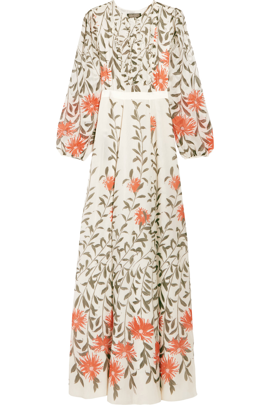 Giambattista Valli Printed Silk-chiffon Maxi Dress | ModeSens