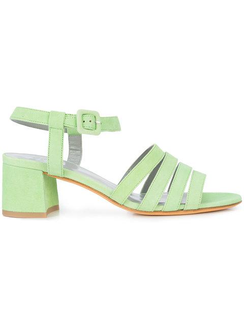 lime green block heels