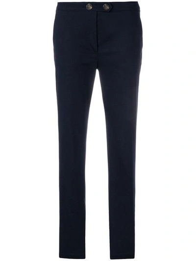 Red Valentino Turn Up Trousers - Blue