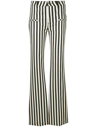 Altuzarra Striped Straight-leg Trousers - Black