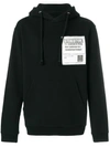 Maison Margiela Stereotype Patch Hoodie In Black