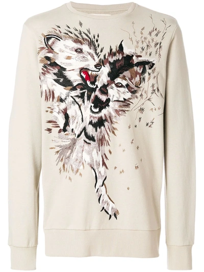 Ih Nom Uh Nit Wolf Sweatshirt In Neutrals