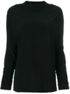 Norma Kamali Long-sleeve T-shirt In Black