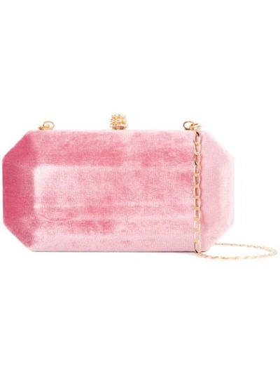 Tyler Ellis Small Perry Clutch Bag In Pink