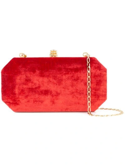 Tyler Ellis Small Perry Clutch In Red