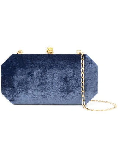 Tyler Ellis Small Perry Clutch In Blue