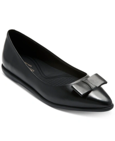 Cole Haan Women's Leather Pointed Toe Ballet Flats In