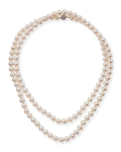 Belpearl 18k Single-strand Akoya Pearl Necklace, 7.5mm