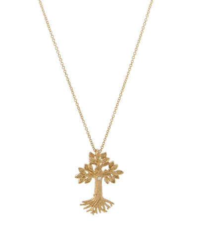 Michael Aram Armenian Tree Of Life Cross Pendant Necklace In 18k Yellow Gold
