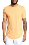 Goodlife Triblend Scallop Crewneck T-shirt In Mock Orange