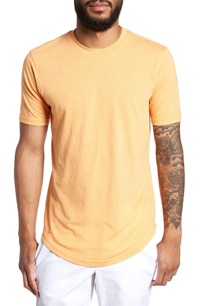 Goodlife Triblend Scallop Crewneck T-shirt In Mock Orange