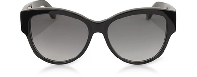 Saint Laurent Sl M3 Round Black Acetate Frame Women's Sunglasses In Noir-gris