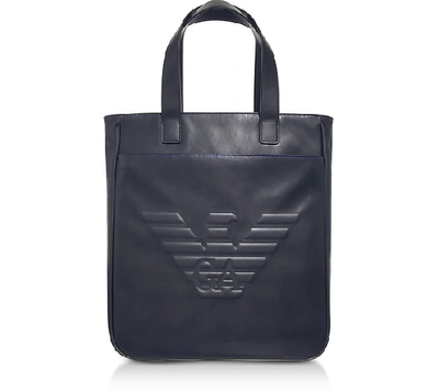 Emporio Armani Black Eagle Mens Vertical Tote Bag