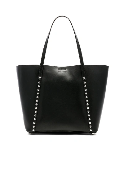 Rebecca Minkoff Blythe Leather Tote - Black In Black/silver