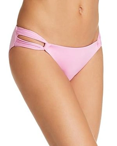 Soluna Solids Bikini Bottom In Rosy Pink