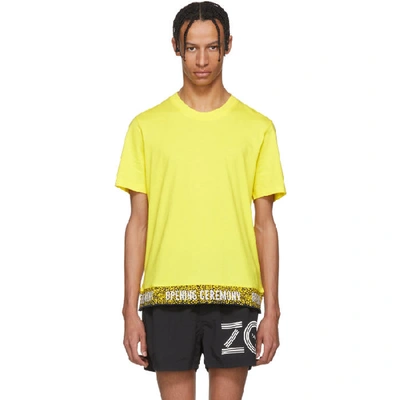 Opening Ceremony Yellow Limited Edition Elastic Logo T-shirt