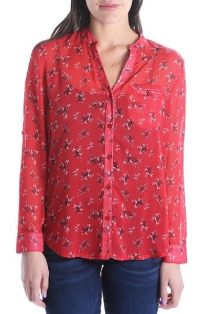 Kut From The Kloth Jasmine Top In Red