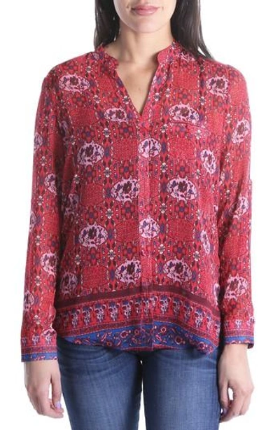 Kut From The Kloth Jasmine Top In Bright Red