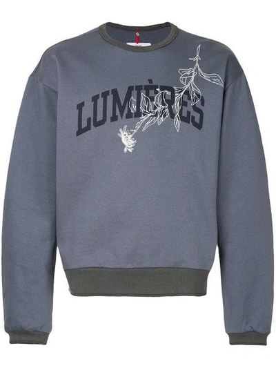 Oamc Lumiéres Sweatshirt In Blue