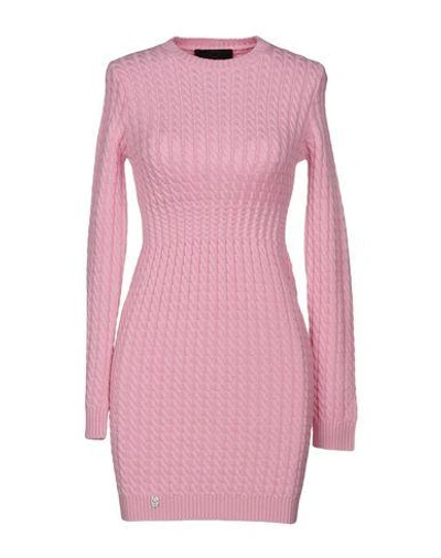 Philipp Plein Short Dresses In Pink