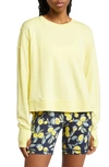 Sweaty Betty After Class Cotton Blend Crop Sweatshirt In Sorbet Yellow