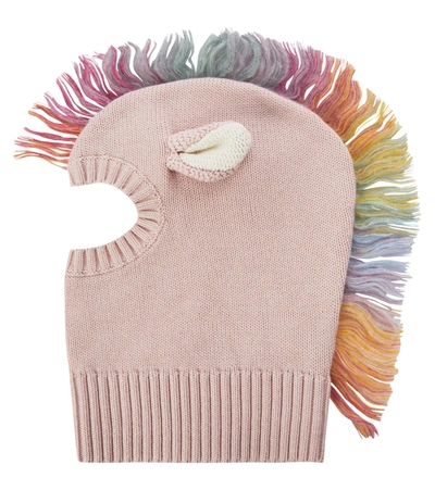 Stella Mccartney Kids' Knit Hood In Pink