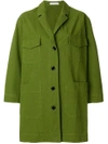 Peter Jensen Oversized Buttoned Coat - Green