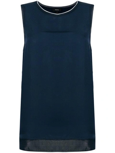 Theory Sleeveless Blouse - Blue