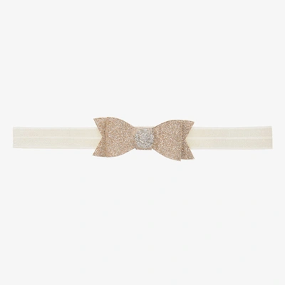 Cute Cute Kids' Girls Gold Glitter Bow Headband