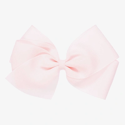 Peach Ribbons Kids' Girls Pale Pink Bow Hair Clip (12cm)